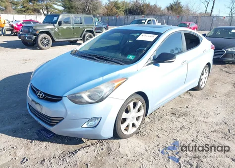 2012 Hyundai Elantra Limited (Ulsan Plant) z USA, uszkodzony, nr VIN KMHDH4AE5CU312237